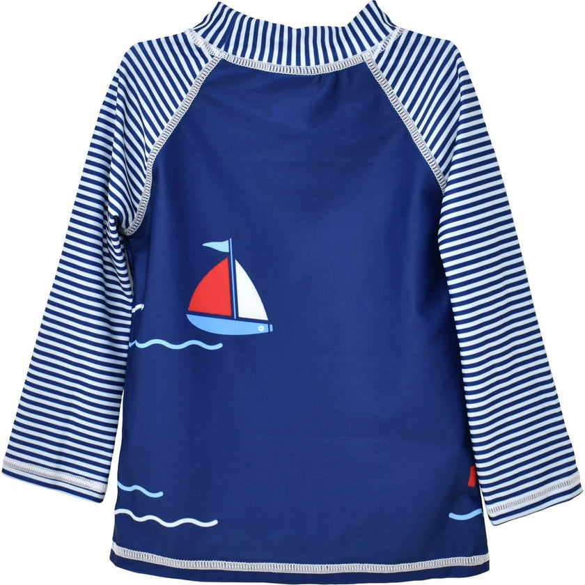 UPF 50+ Graphic Rash Guard Swim Top - E