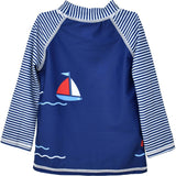 UPF 50+ Graphic Rash Guard Swim Top - E