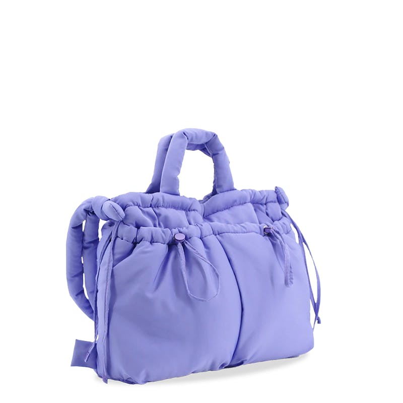 Puffy Tote in Purple