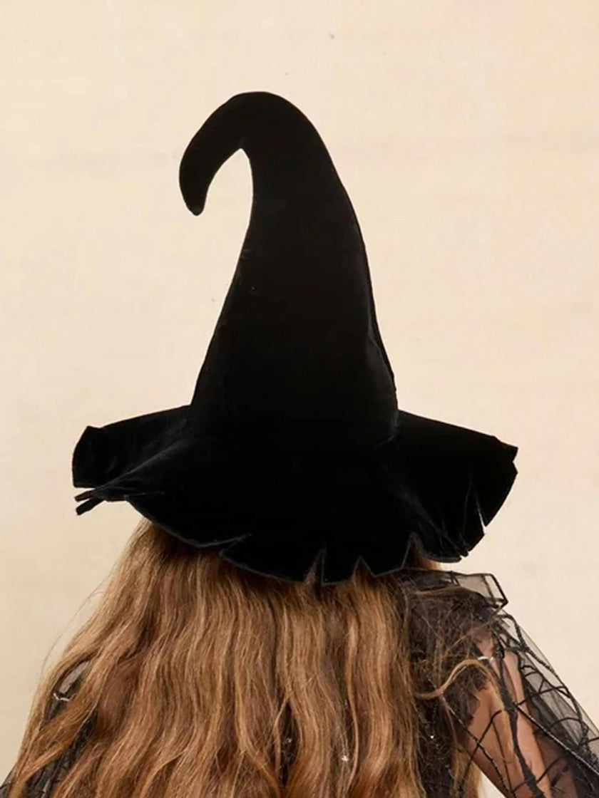 Spiderella Black Witch Hat For Girls