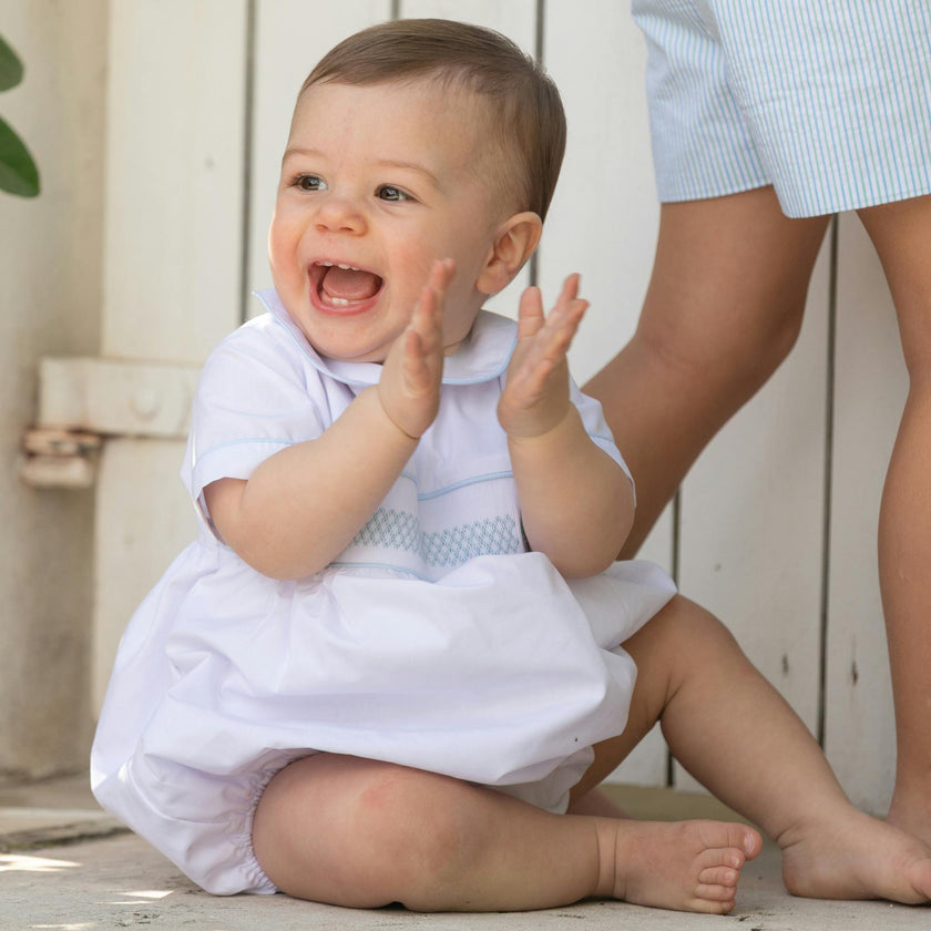 Charlie Bubble in Smocked Sailboats