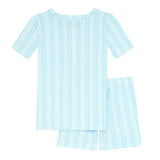 Unisex Pima Striped Shirt & Short Pajamas Set