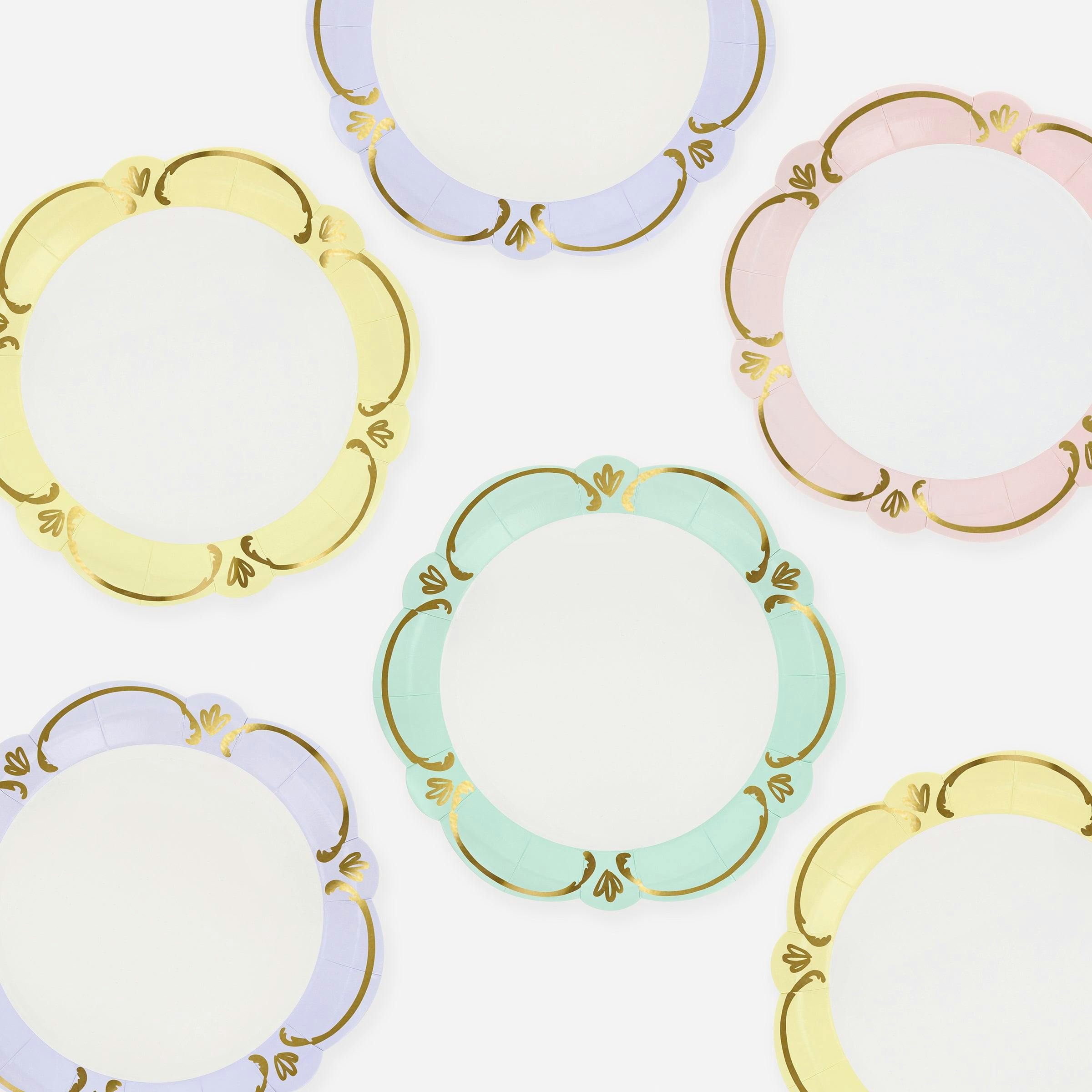 Rococo Pastel Side Plates