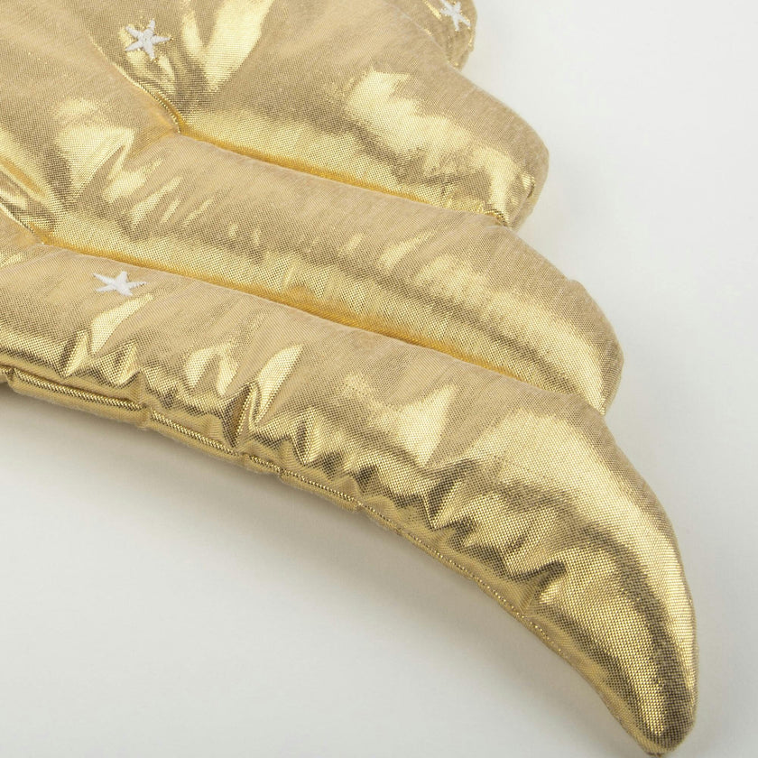Gold Quilted Angel Wings & Crown