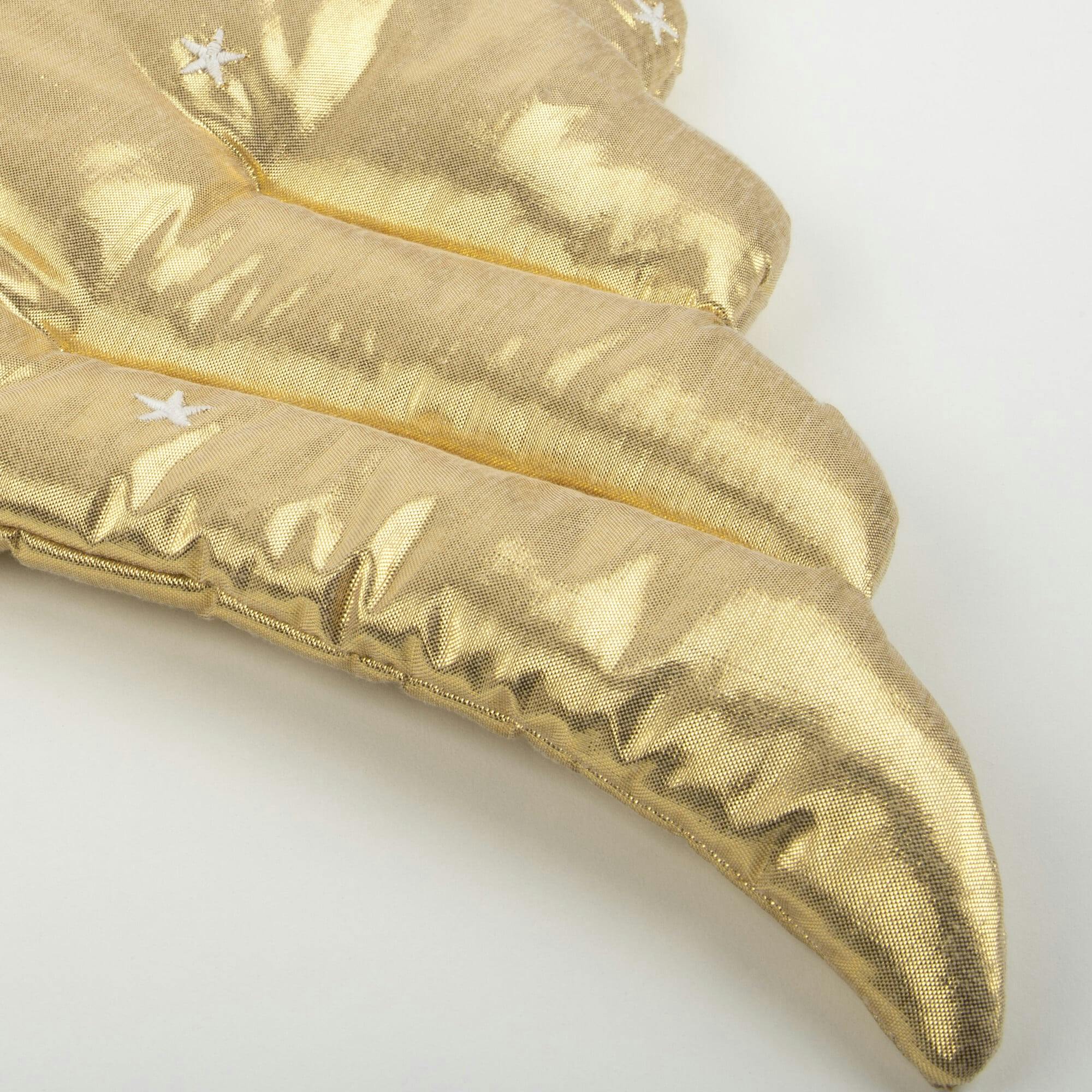 Gold Quilted Angel Wings & Crown
