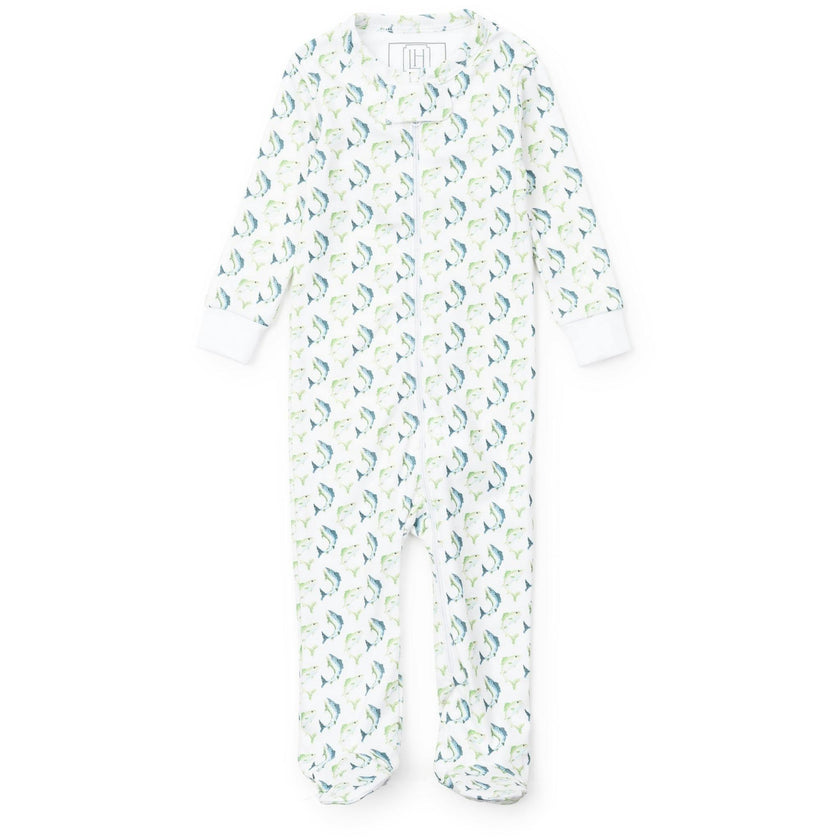 Parker Boys' Zipper Pajama - Jumping Trout