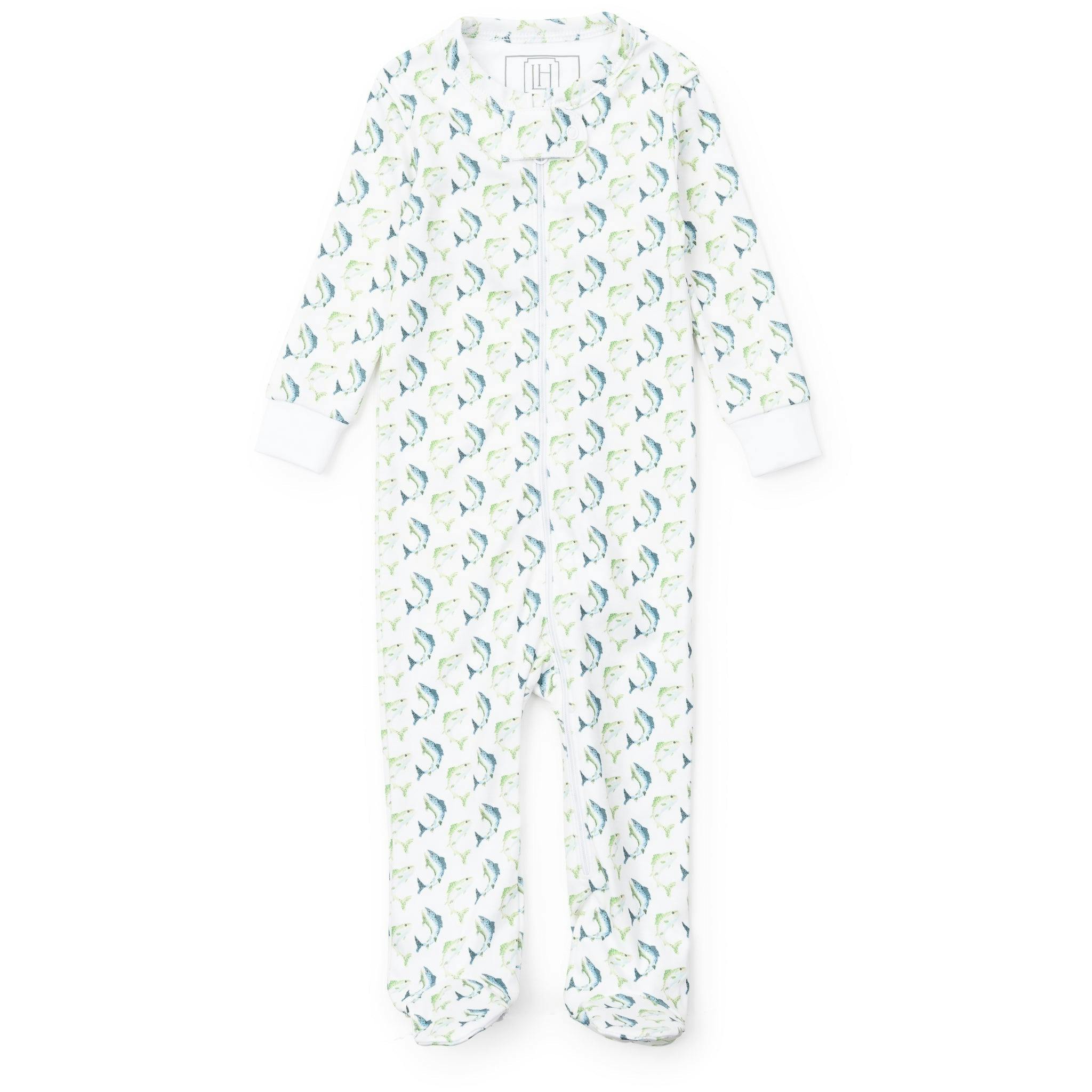 Parker Boys' Zipper Pajama - Jumping Trout