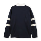 Navy Oversized Polo Shirt