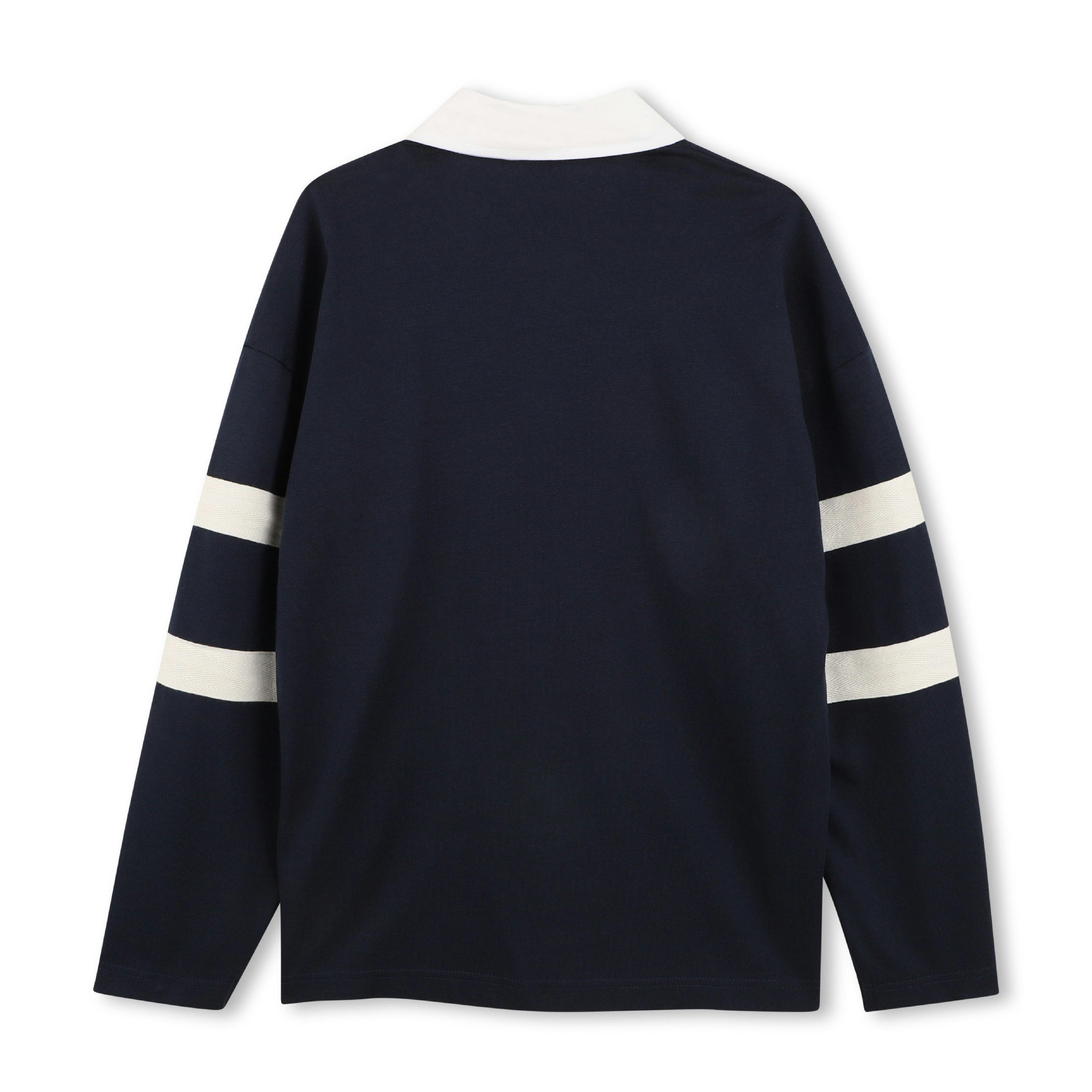 Navy Oversized Polo Shirt