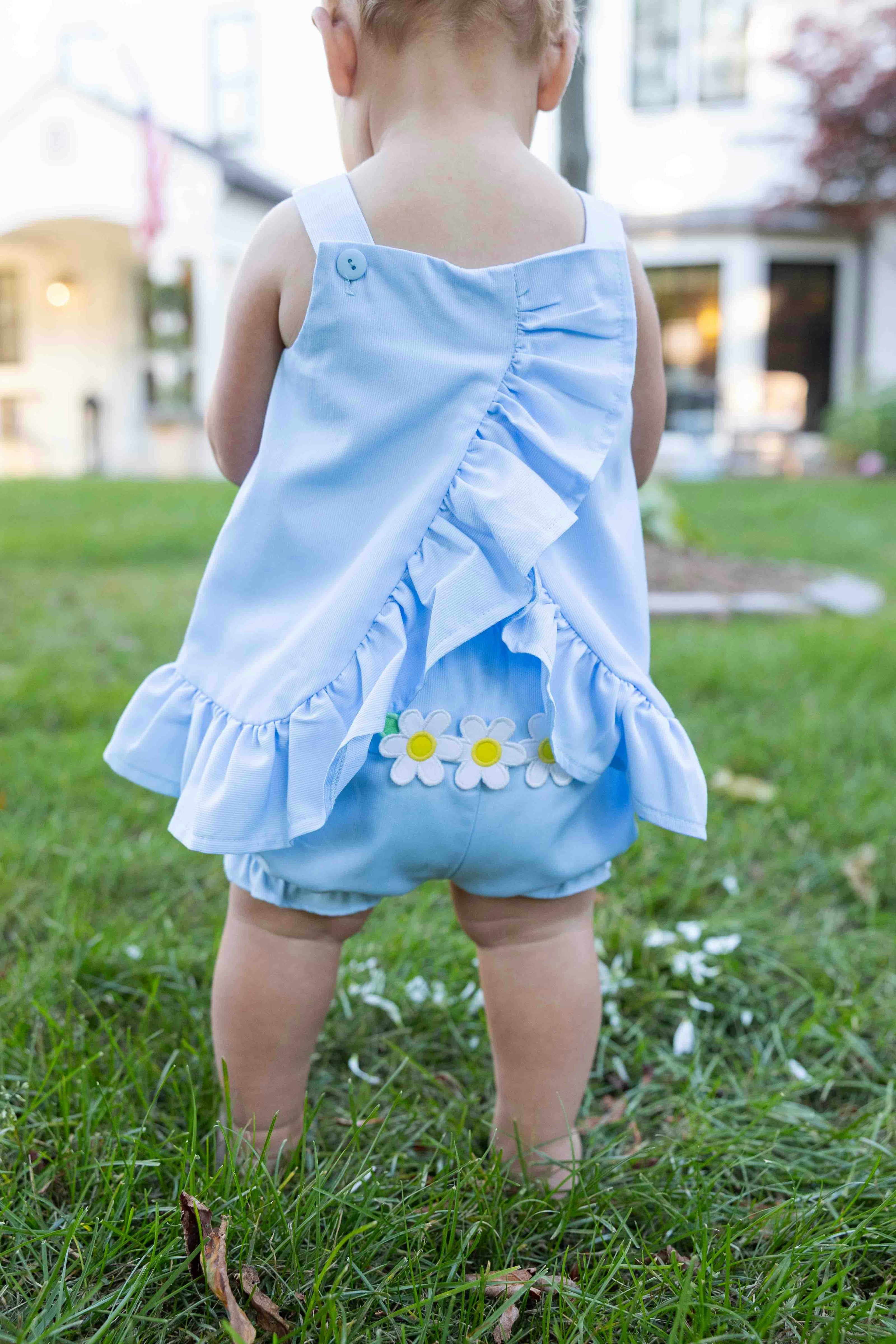 Pique Dress & Bloomer with Daisies