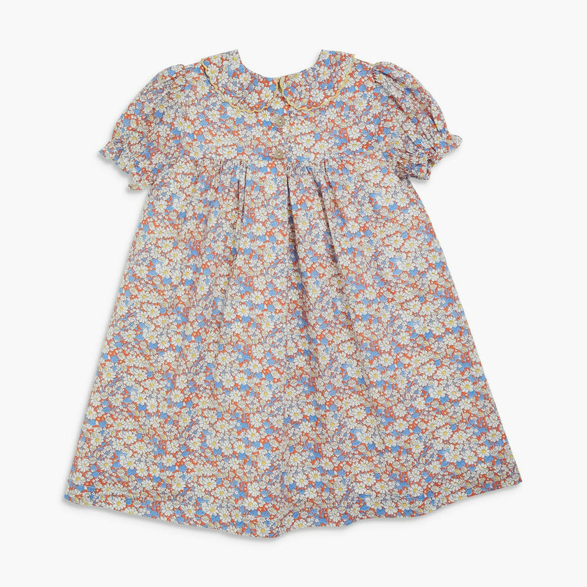 Pepa Dress Orange Blue Liberty