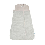Cotton Muslin Quilted Sleep Bag - Grey Stripe