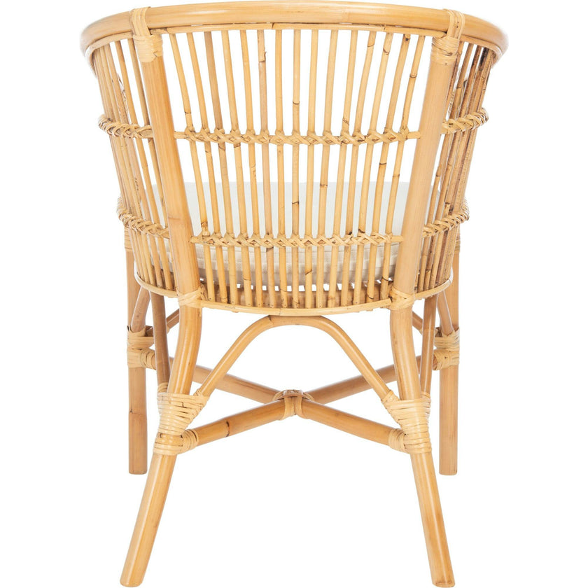 Olivia Rattan Accent Chair with Cushion