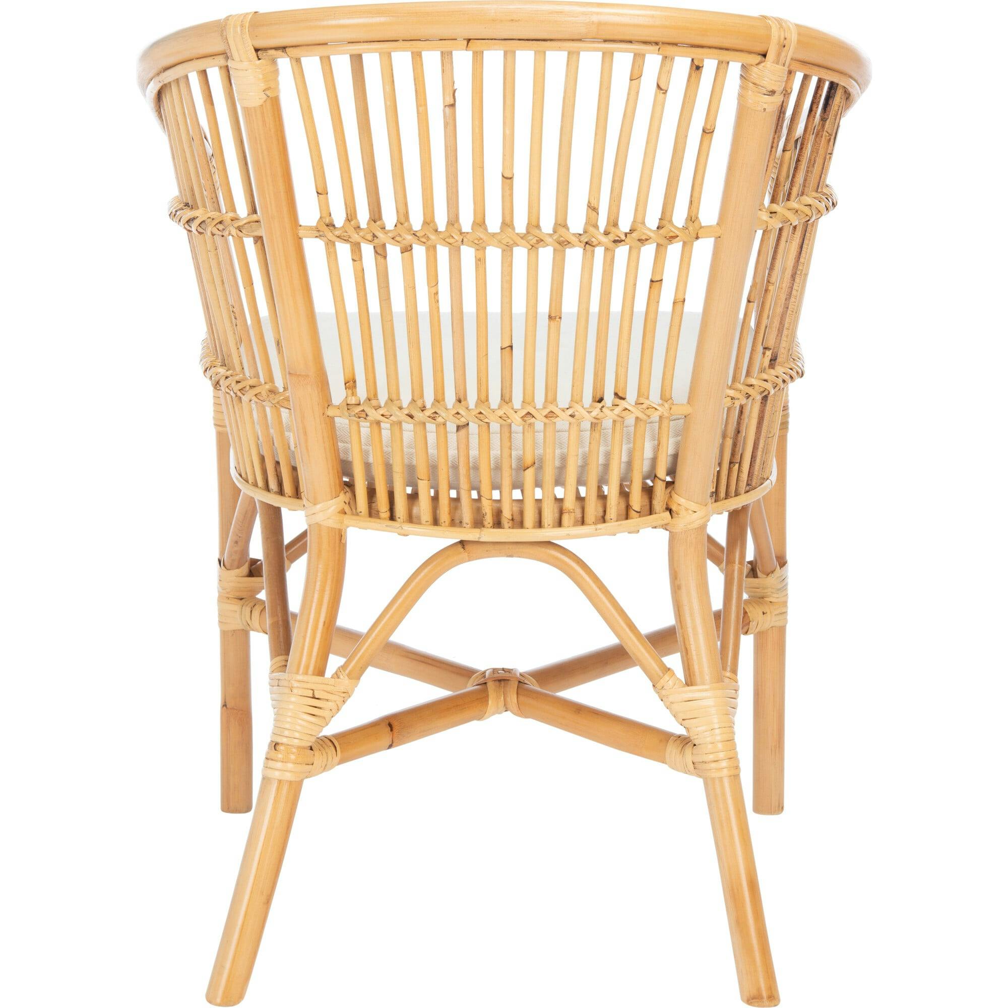 Olivia Rattan Accent Chair with Cushion