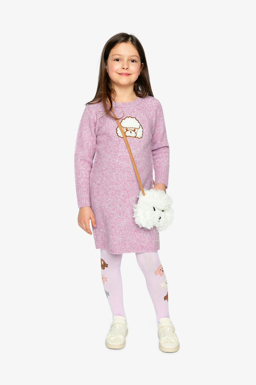 Poodle Knit Dress Lavender