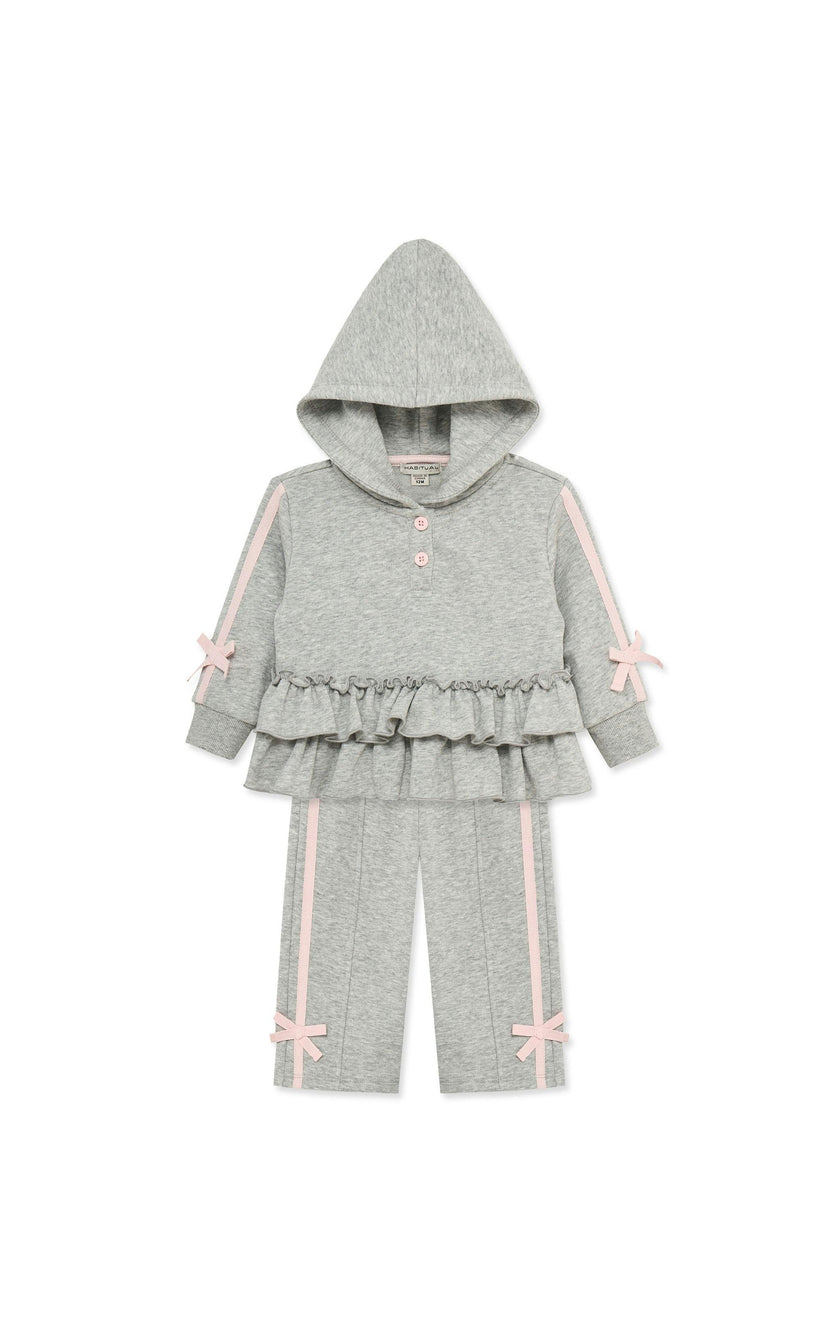Ruffle Peplum Hoodie Pant Set (12-24M)