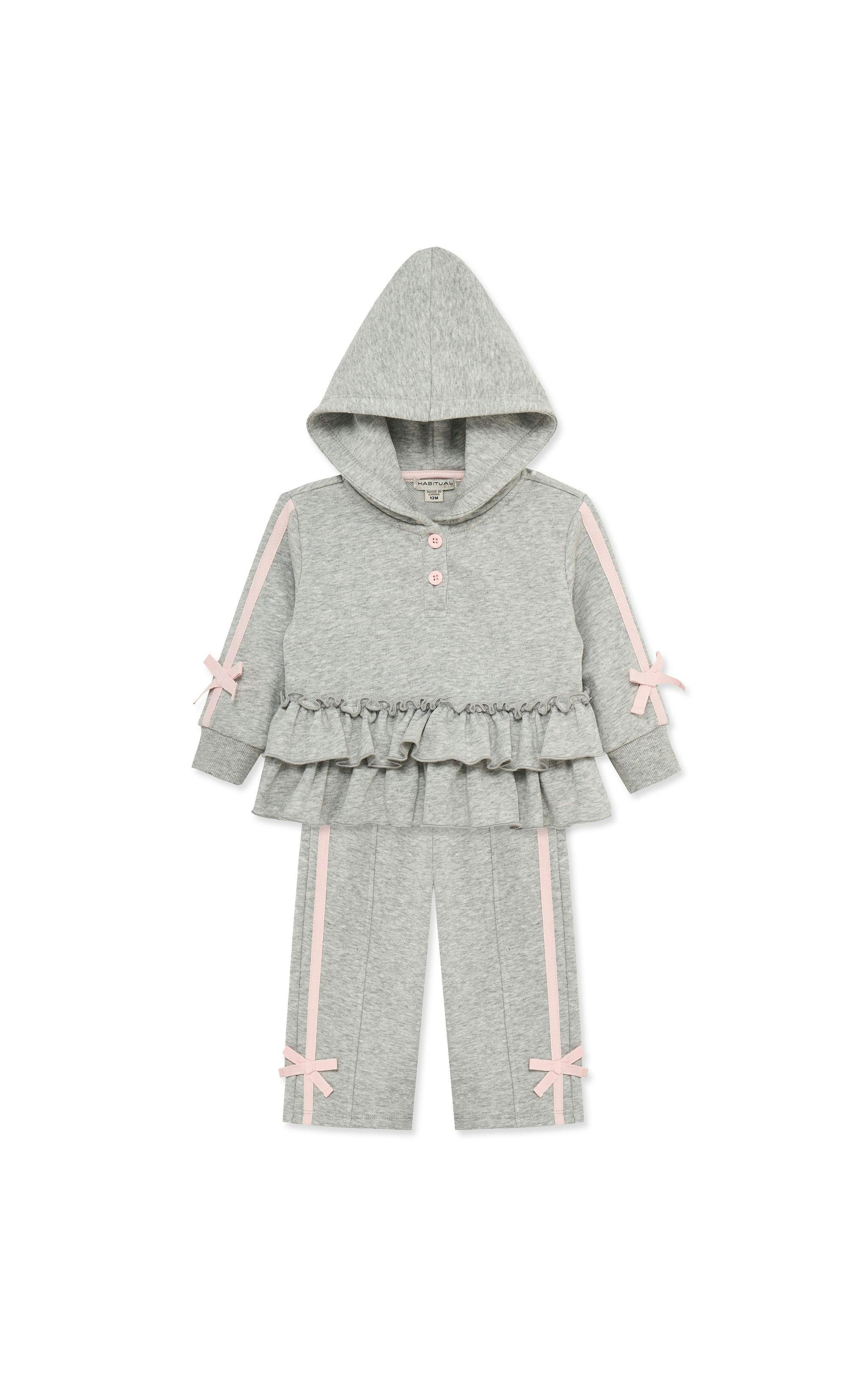 Ruffle Peplum Hoodie Pant Set (12-24M)