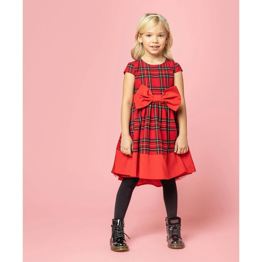 Florence Plaid Tartan Girls Party Dress