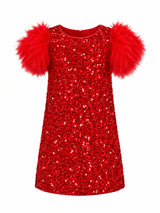Ruby Feather Dress