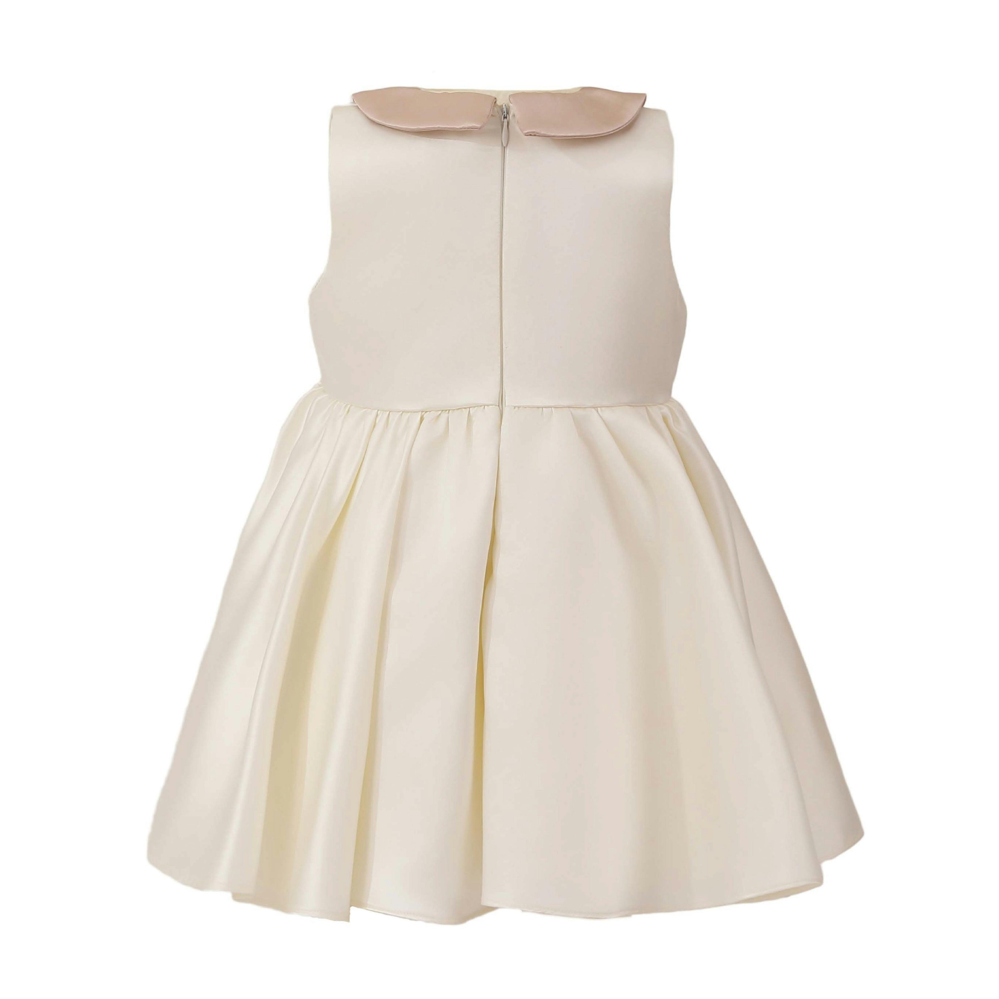 Cream Elaria Petal Bow Gown