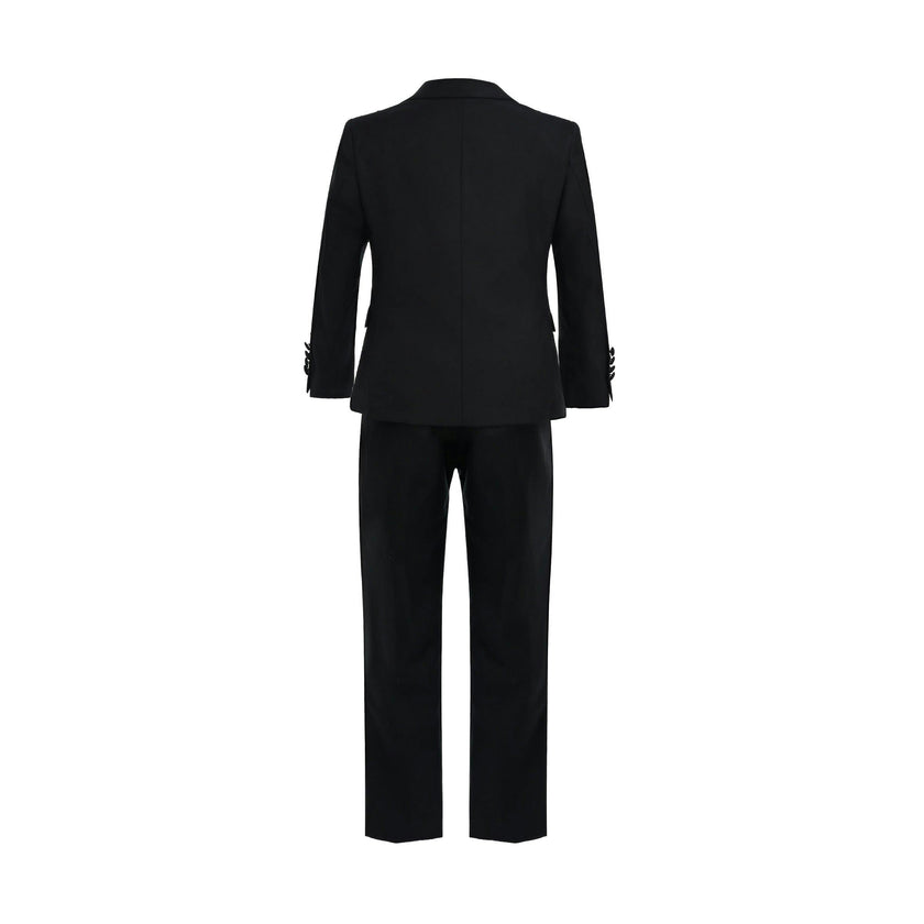 Black Slim-Fit Suit Set