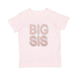 Big Sis Embroidered Patch Short Sleeve T-Shirt
