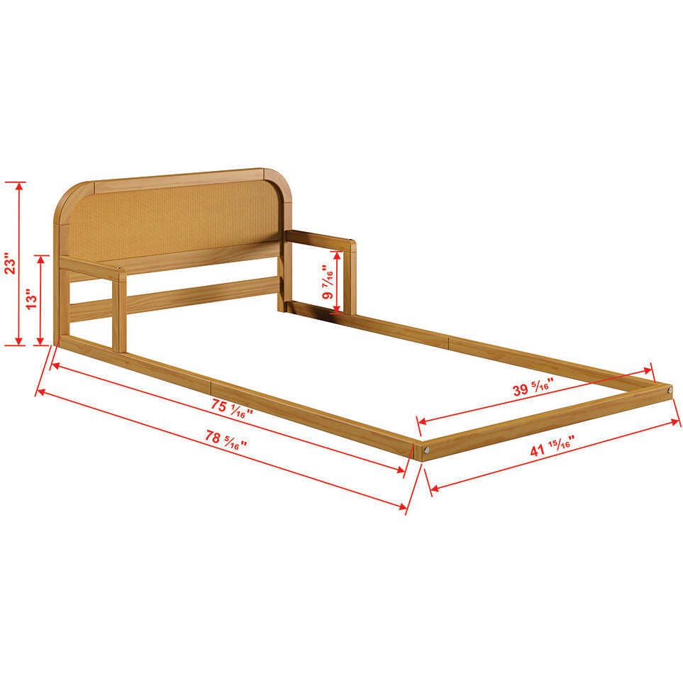 P’kolino Curva Rattan Floor Bed