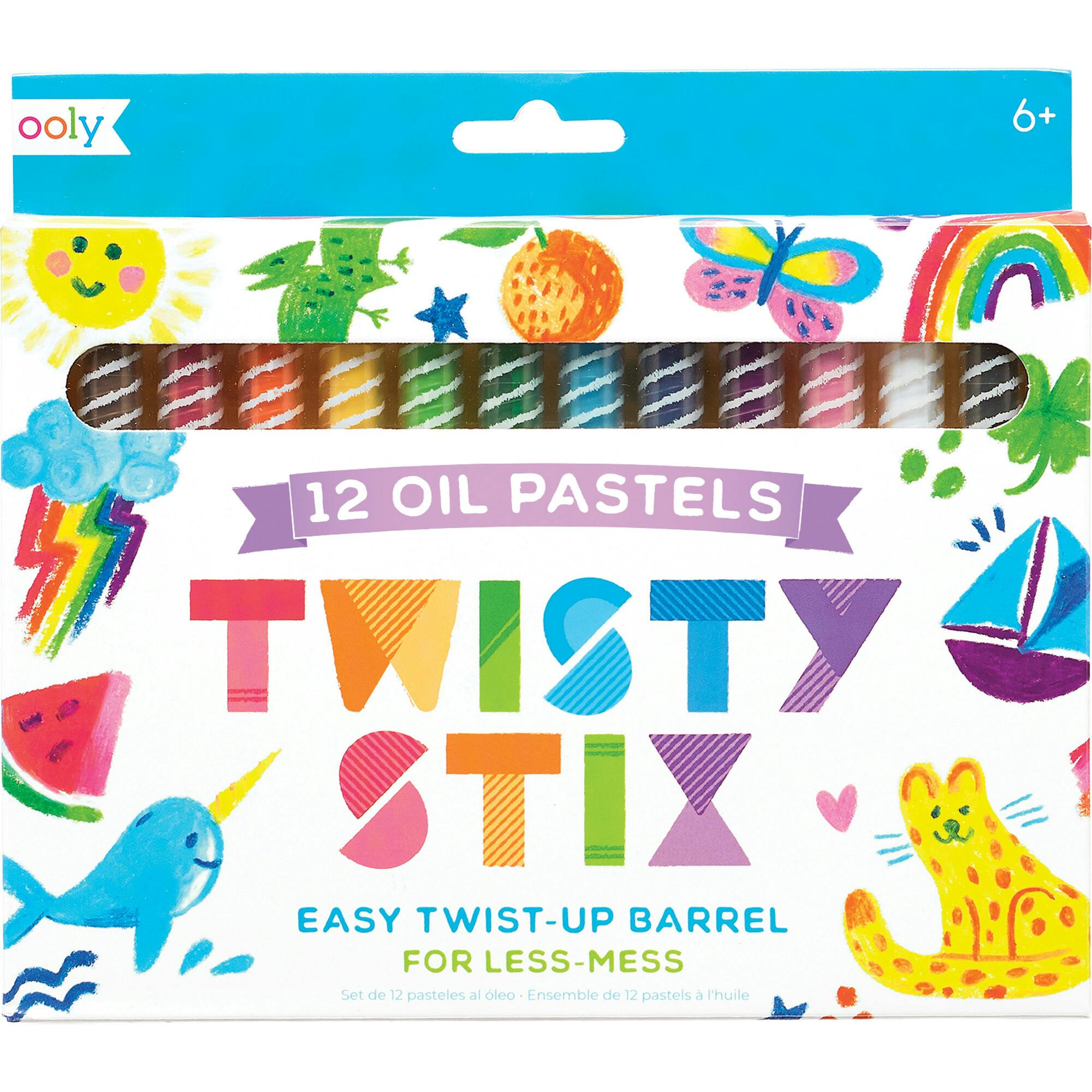 Twisty Stix Oil Pastels - Set of 12