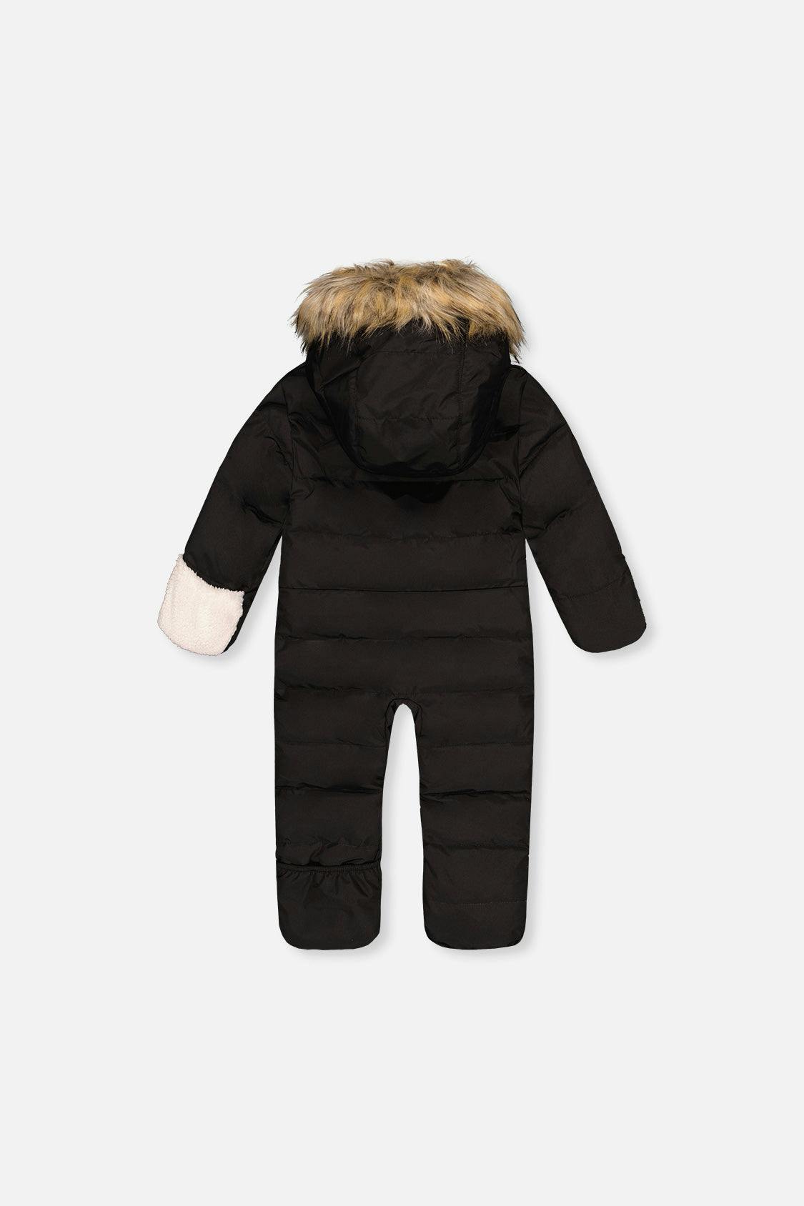 Baby Snug One Piece Snowsuit Adapted For Car Seats Black