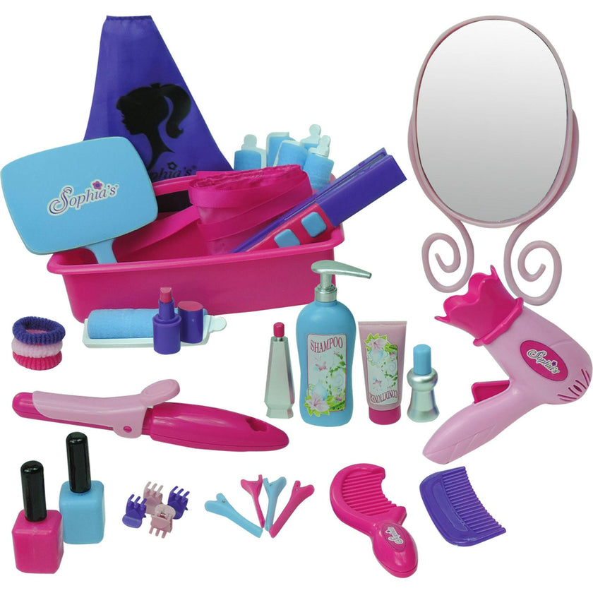 Sophia's 34 pcs Hair Salon Playset with Realistic Accessories for 18" Dolls