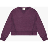 Tenly Hacci Jersey Cropped Split Neck Tunic
