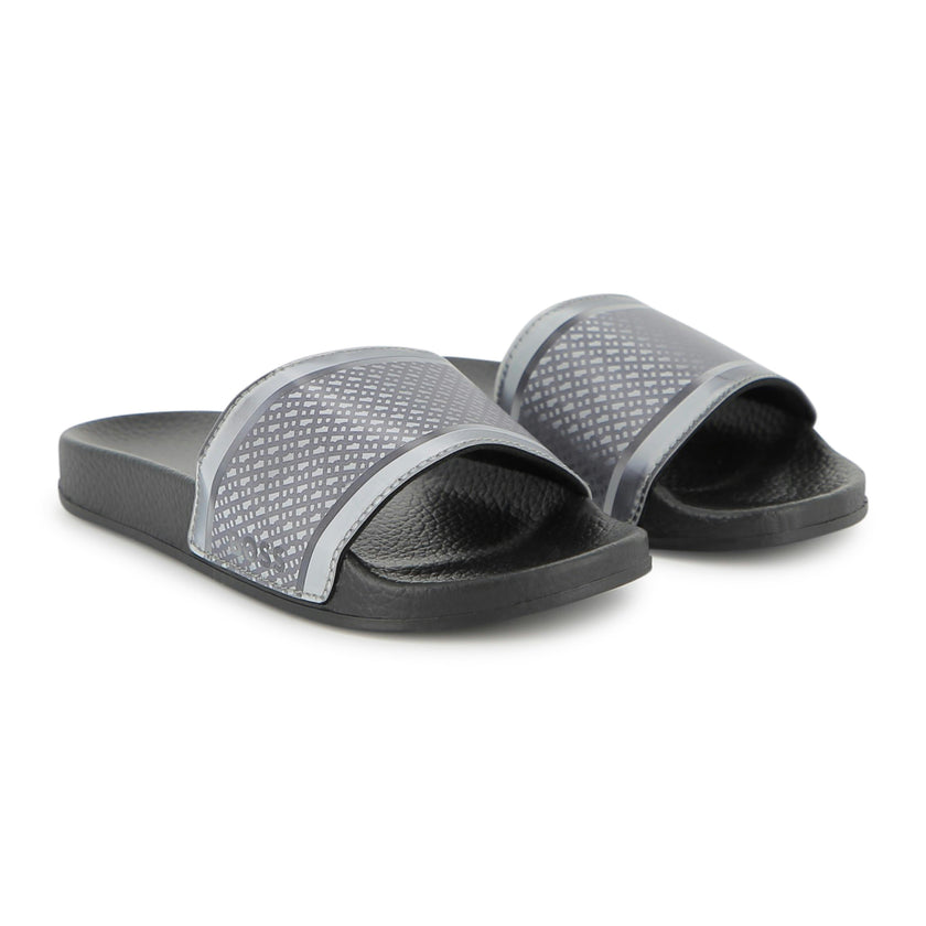 Black & Gray Grid Slides