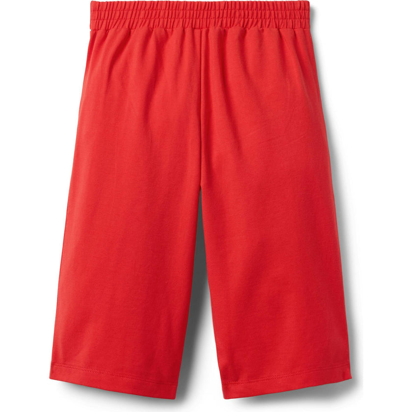Wide Leg Patch Pocket Pant, Red