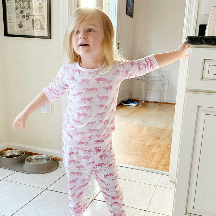 Pink Cheetah Pajama Set