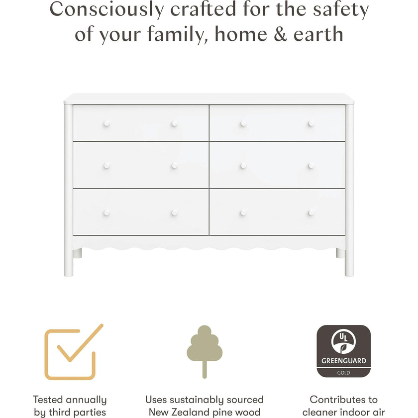 Swell 6-Drawer Wide Assembled Dresser (56")