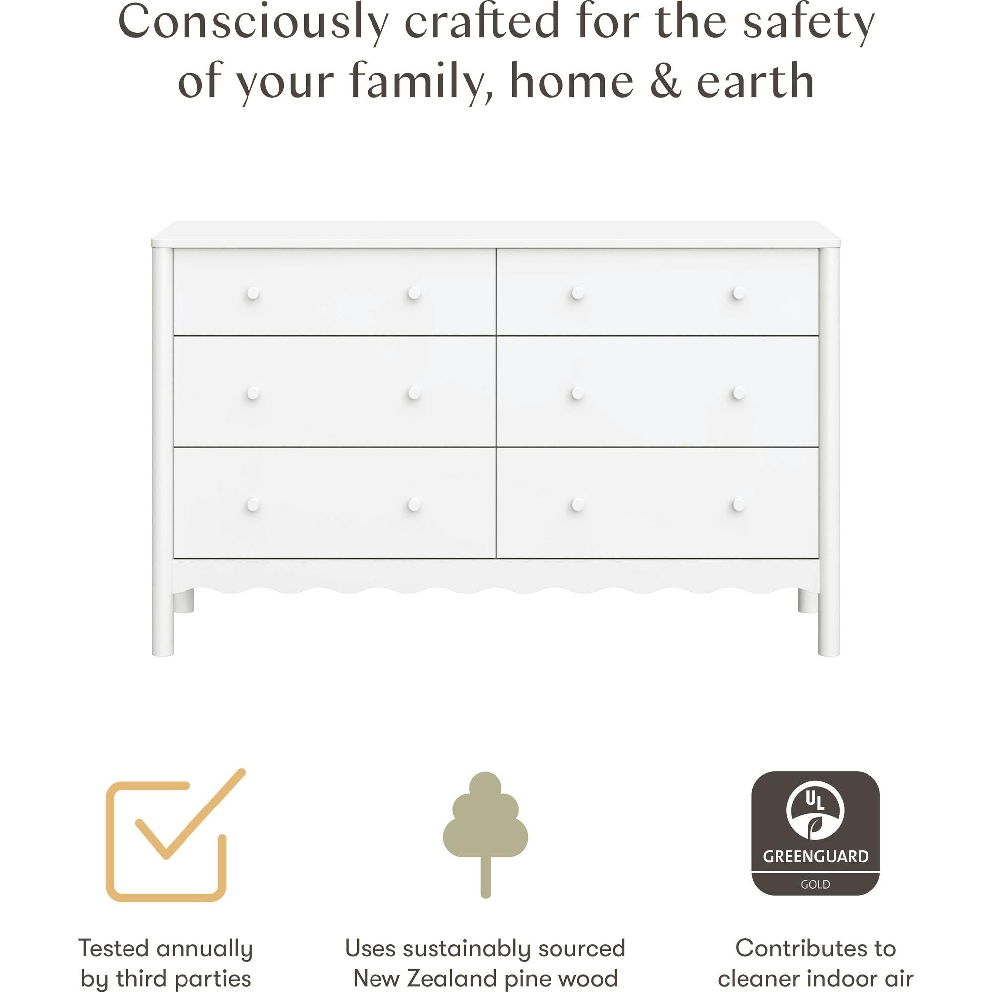 Swell 6-Drawer Wide Assembled Dresser (56