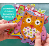 Buddy & Barney: Alphabet Lacing Cards - 52pc