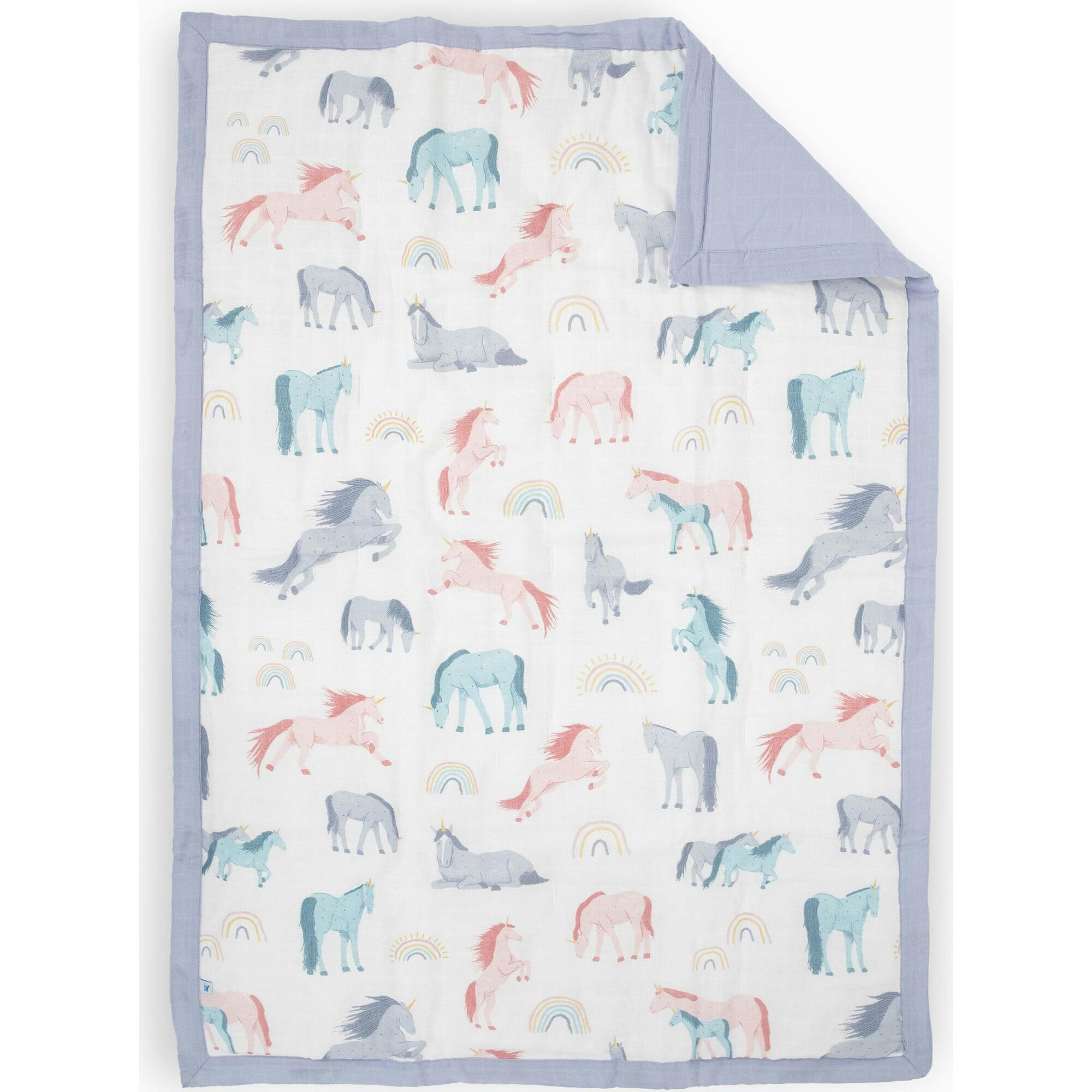 Cotton Muslin Toddler Comforter - Butterflies