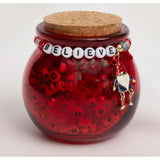 Christmas Woodland Gnome DIY Jar Letter Bead Jar Kit