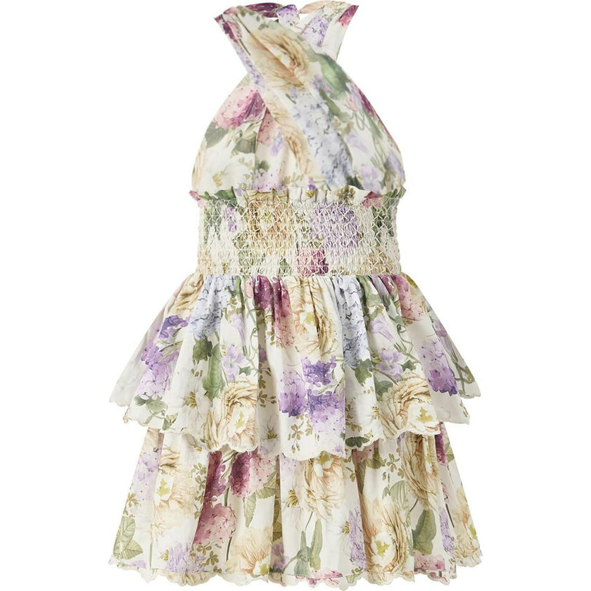 Seraphina Halter Neck Frill Mini Dress