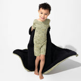 Sage & Spots Leopard Bamboo Sherpa Blanket