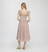 The Ellie Nap Dress - Cognac Gingham