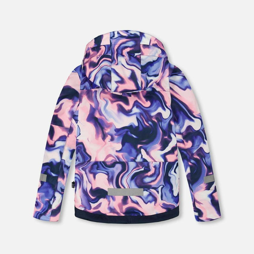 Two-Piece Teknik Snowsuit Pink And Blue Marble