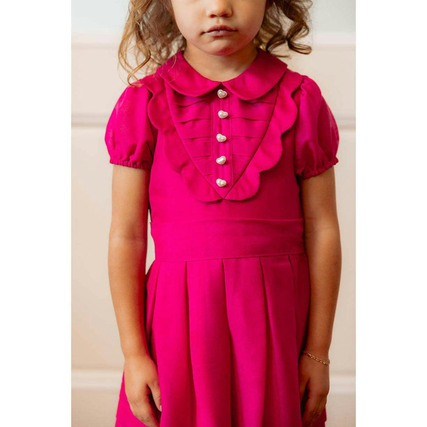 Mini Cassian Dress in Hot Pink