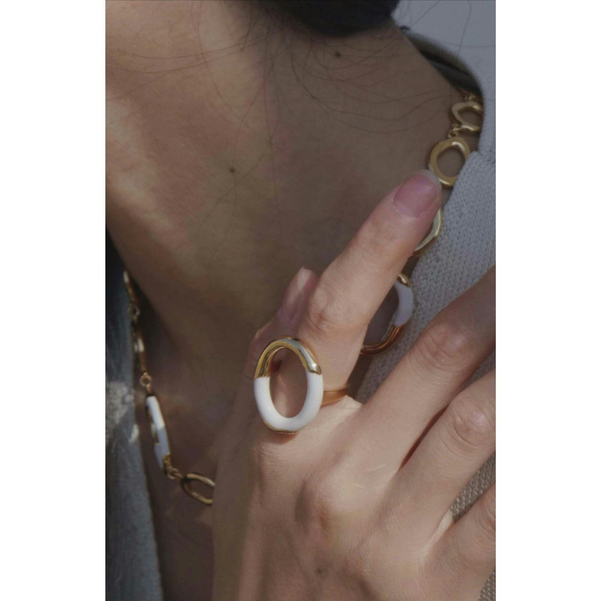 Time Ripples Round Ring