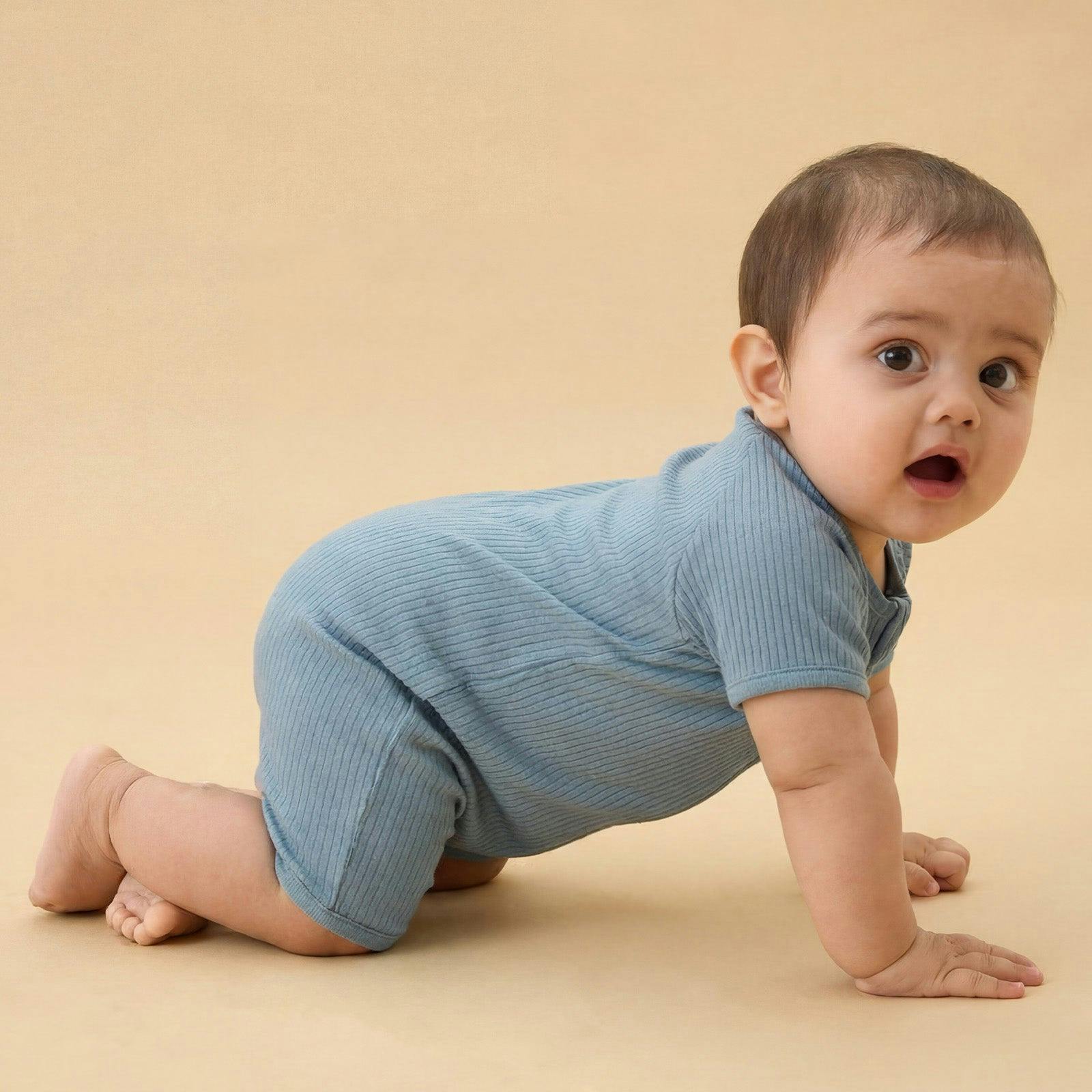 Ribbed Zip Summer Pajamas
