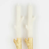 Gold Dipped Stick Candles