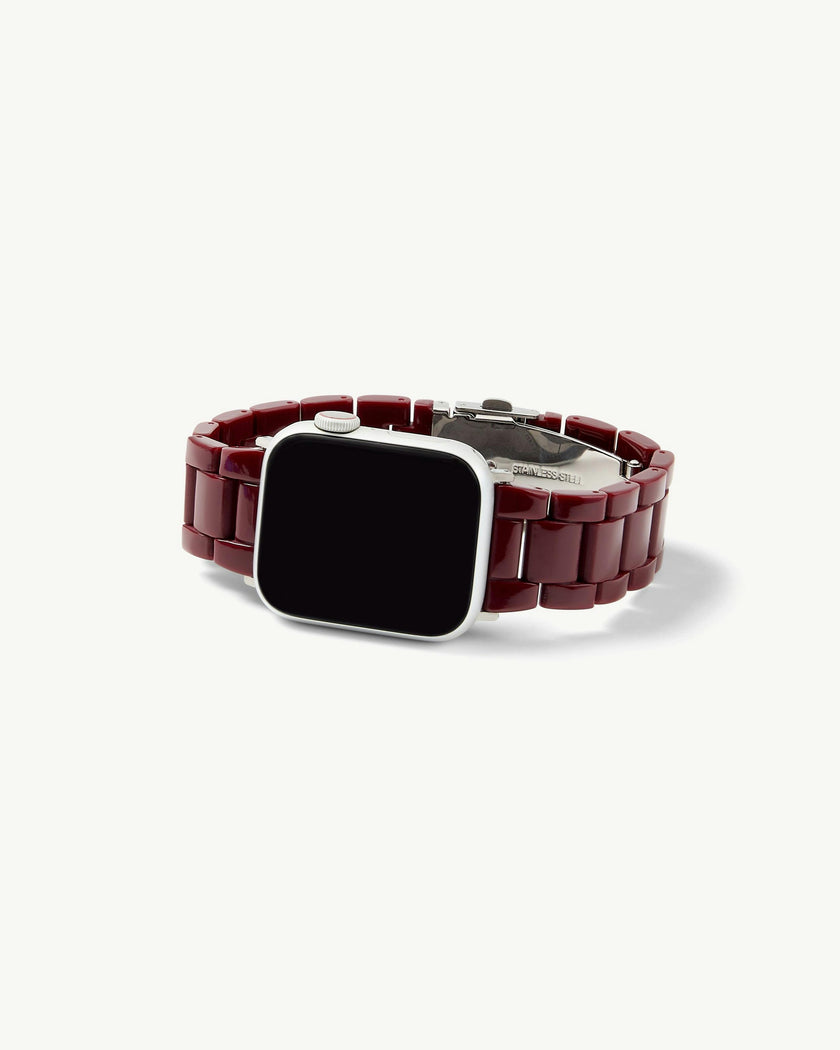 Apple Watch Band in Oxblood