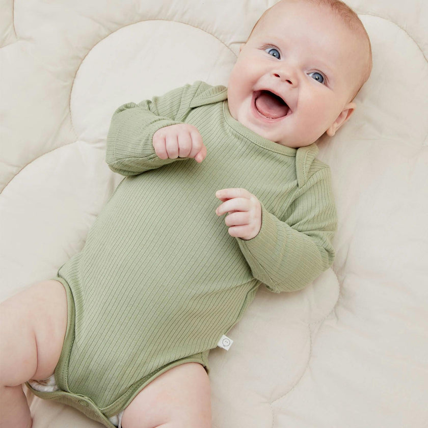 Ribbed Long Sleeve Bodysuit