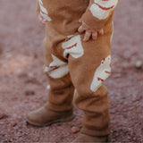 Honey Knitted Birdseye Jacquard Sweatpants